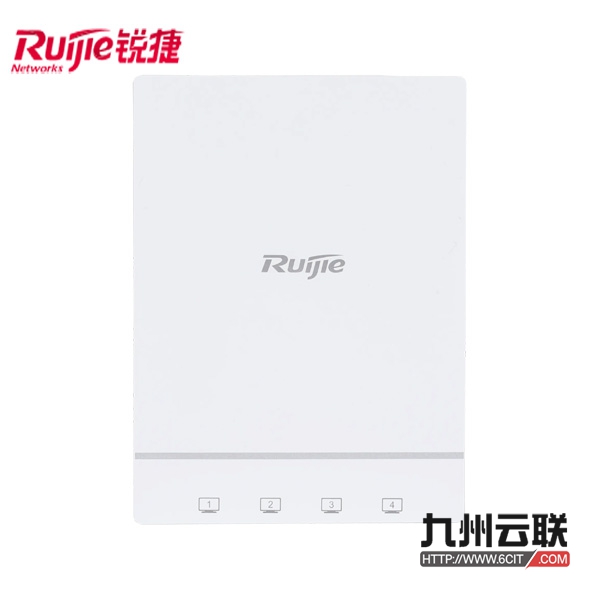 锐捷RG-AP100室内面板型无线接入点 Wi-Fi 6双射频面板型无线接入点，2.975Gbps，千兆网口*5