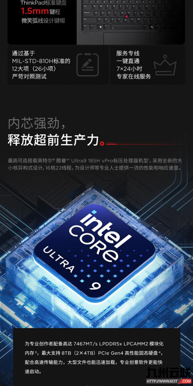 联想Lenovo ThinkPad P1 Extreme 隐士 2024移动图形工作站