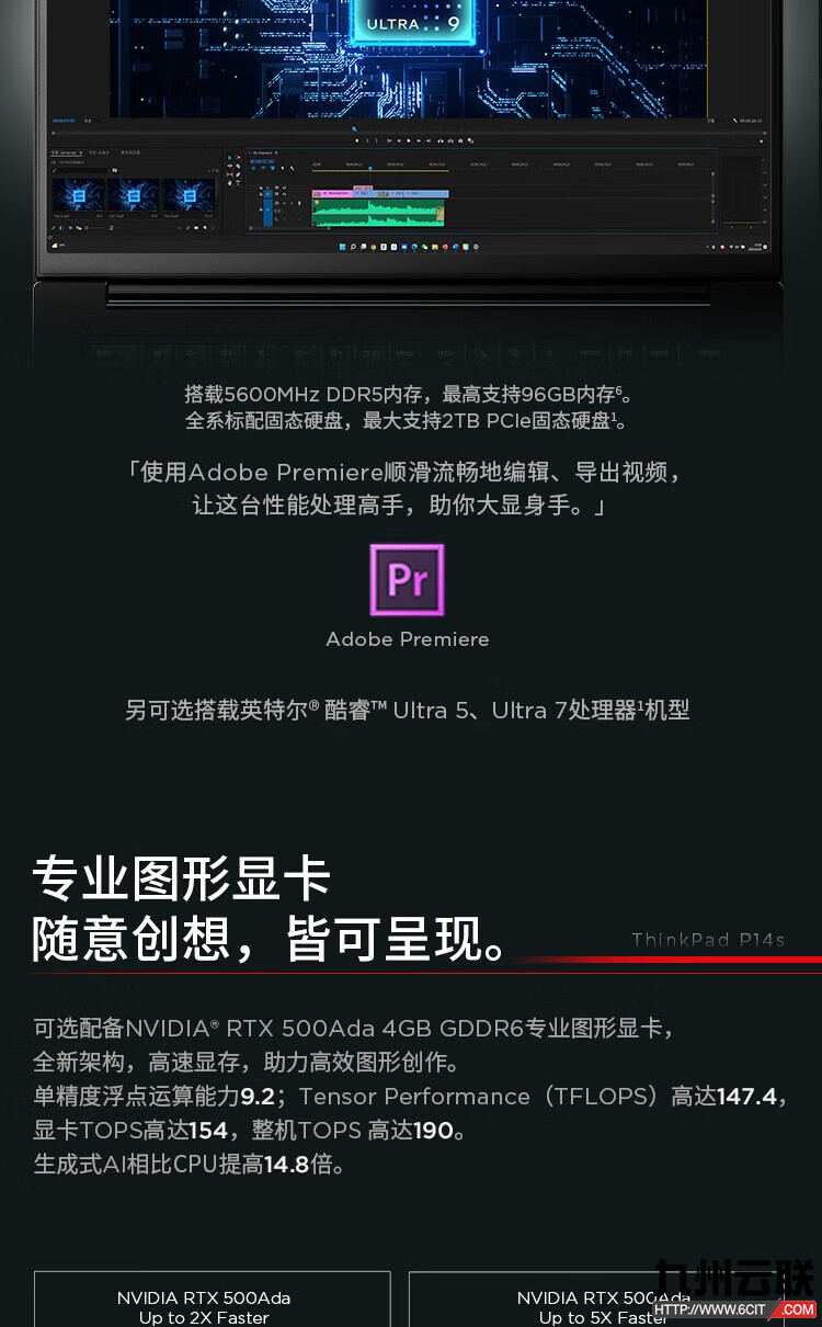 联想Lenovo ThinkPad P14s Gen5 2024移动图形工作站