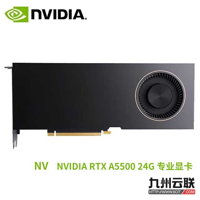 英伟达NVIDIA RTX A5500专业显卡（AI绘图/3D建模/人工智能/AI加速/深度学习——适用于服务器和图形工作站）