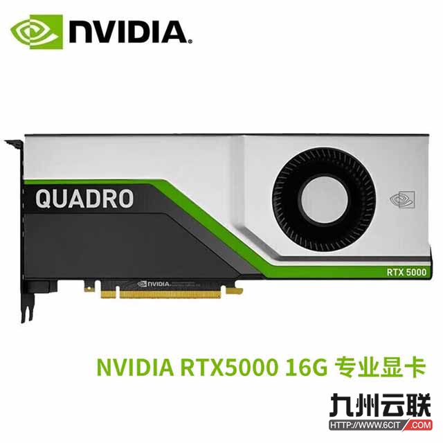 英伟达NVIDIA Quadro RTX5000专业显卡（AI绘图/3D建模/人工智能/AI加速/深度学习——适用于服务器和图形工作站）