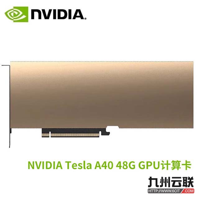 英伟达NVIDIA A40 Tensor Core GPU计算显卡（深度学习/训练推理/人工智能/AI加速/大模型——适用于服务器）
