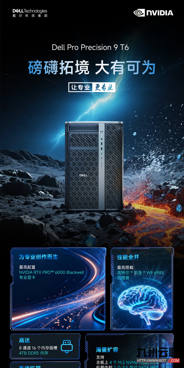 Dell Pro Precision 9 T6台式工作站