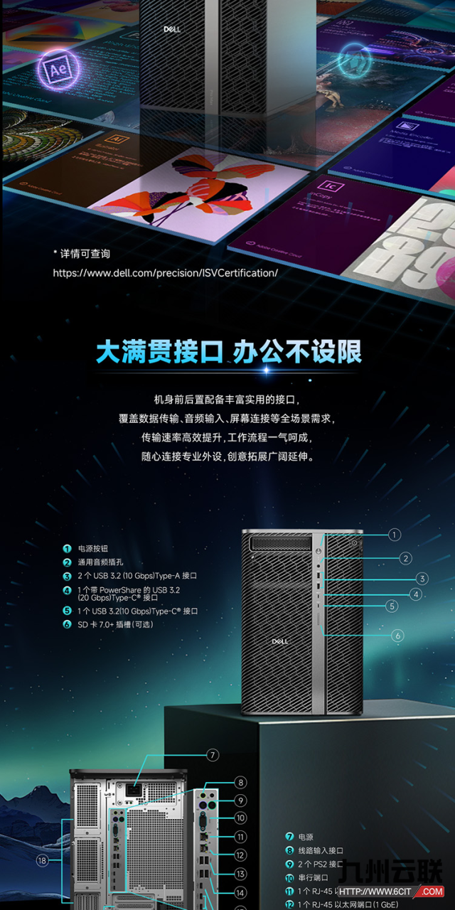Dell Pro Precision 9 T6台式工作站